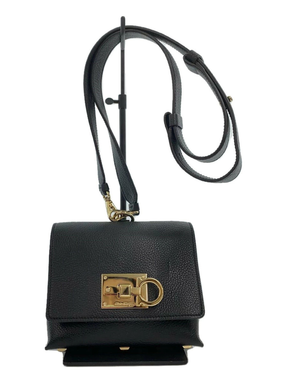 Salvatore Ferragamo Crossbody Bag Leather Black